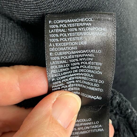 The North Face Women's Black Fleece Jacket Size Medium Full Zip - Picture 8 of 8